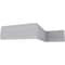 Ekena Millwork 7 7/8"H x 1 3/8"P x 94 1/2"L Temple Chair Rail Moulding MLD07X01TE - alternate 4